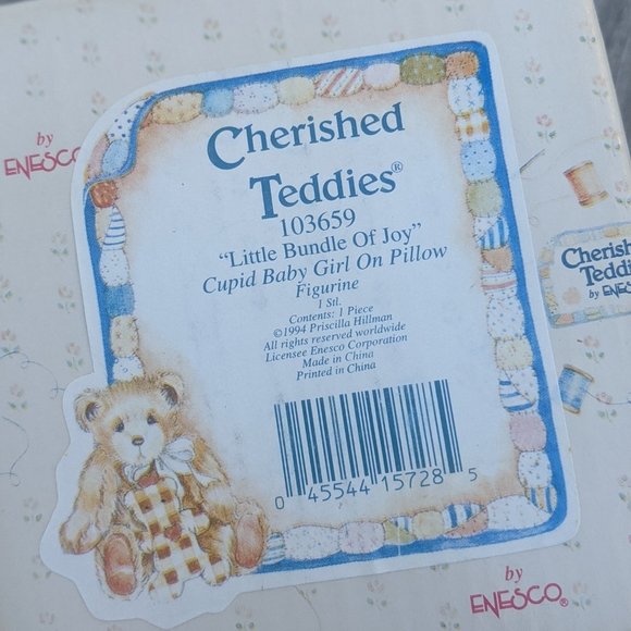 Cherished Teddies "Little Bundle of Joy" MIB 1994 - Picture 5 of 6